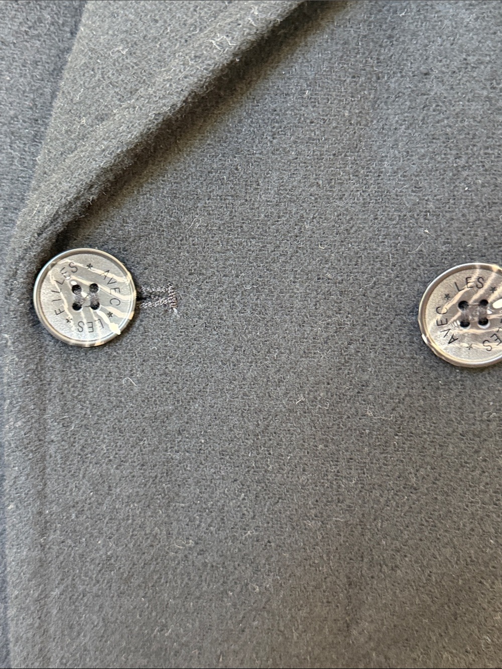 Avec les files back sinched wool coat - Picture 7 of 7